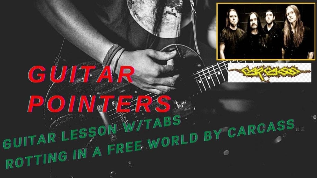 Carcass Rotting In The Free World Guitar Lesson w/ Tabs